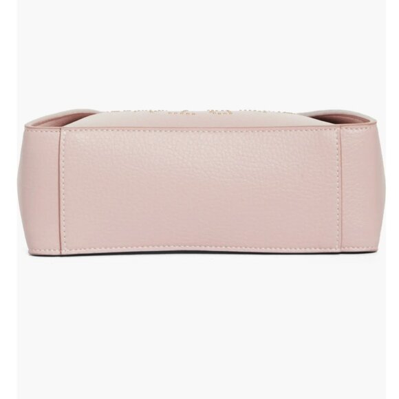 Stella McCartney Crossbody Bag PALE MAUVE W studded circular SM Logo - Picture 2 of 14